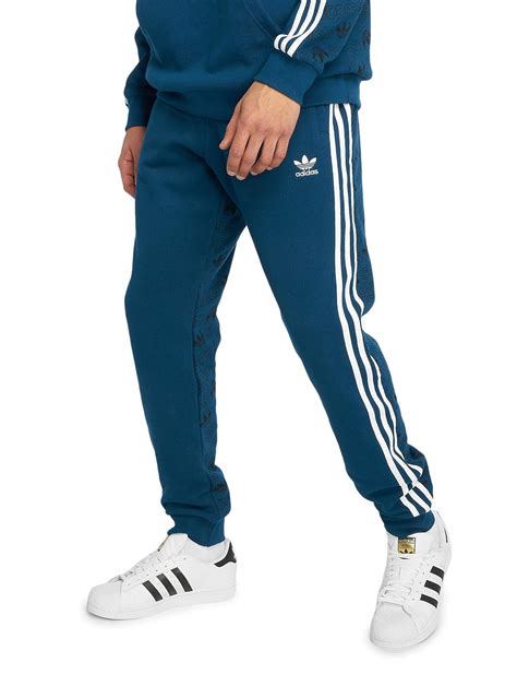 adidas bb trainingshose herren blau|Blaue Jogginghosen .